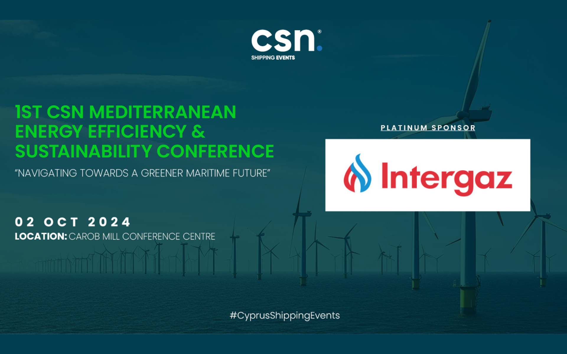 Image for Intergaz Sponsors the 1st CSN Mediterranean Energy Efficiency & Sustainability Conference